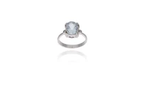 Anello con diamanti e acquamarina - Asta Preziosi Anello con diamanti e acquamarina - Asta Preziosi