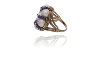 Anello con perle e zaffiri - Asta Preziosi Anello con perle e zaffiri - Asta Preziosi
