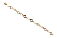 Bracciale con rubini, smeraldi, zaffiri e pietre - Asta Preziosi Bracciale con rubini, smeraldi, zaffiri e pietre - Asta Preziosi