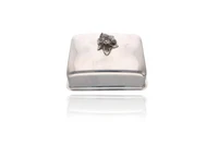 Burriera con coperchio in argento - Asta Preziosi Burriera con coperchio in argento - Asta Preziosi
