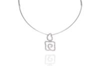 Collana con centrale con diamanti - Asta Preziosi Collana con centrale con diamanti - Asta Preziosi