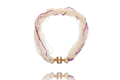 Collana di microperle e rubini - Asta Preziosi Collana di microperle e rubini - Asta Preziosi