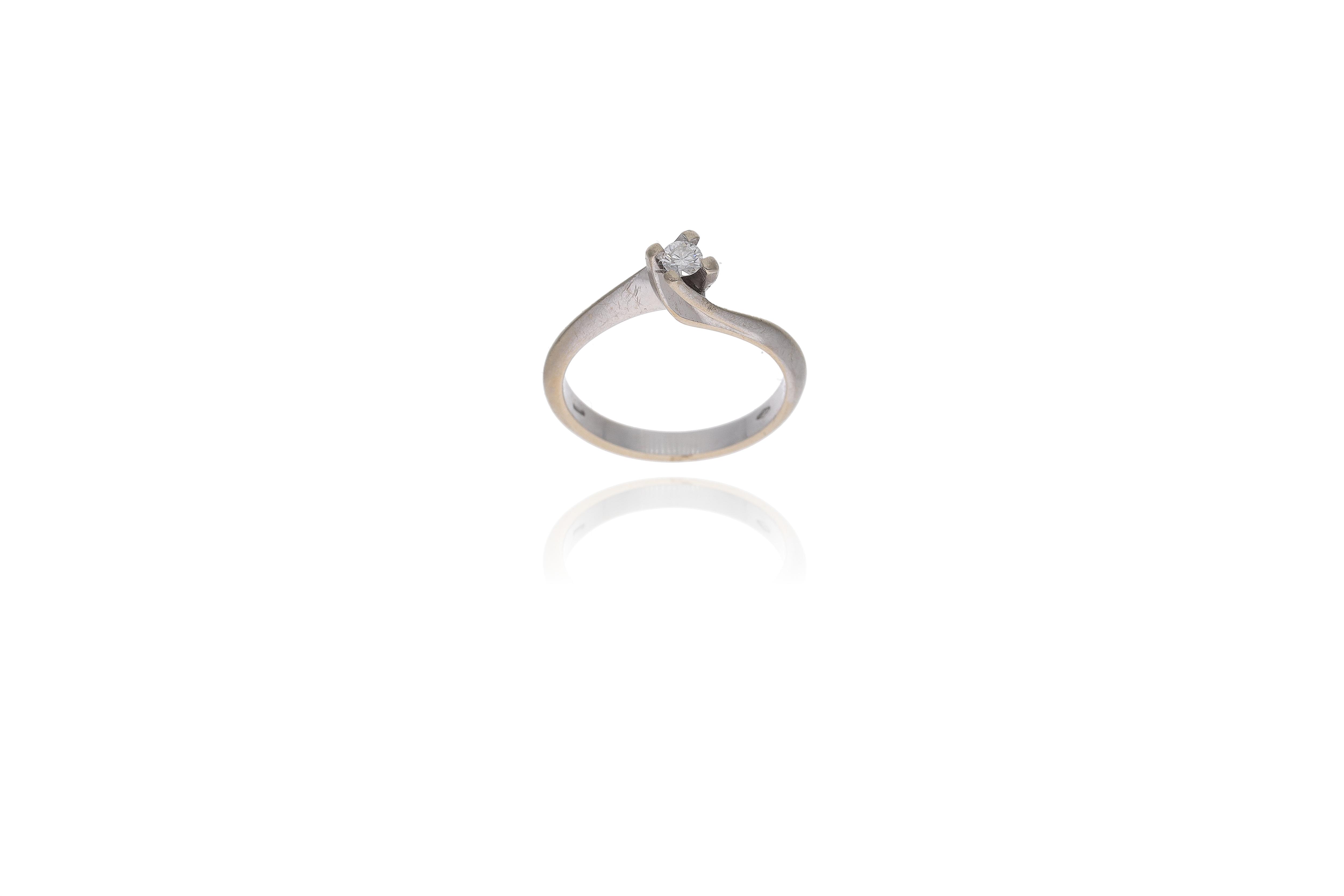 Anello con diamante - Asta Preziosi