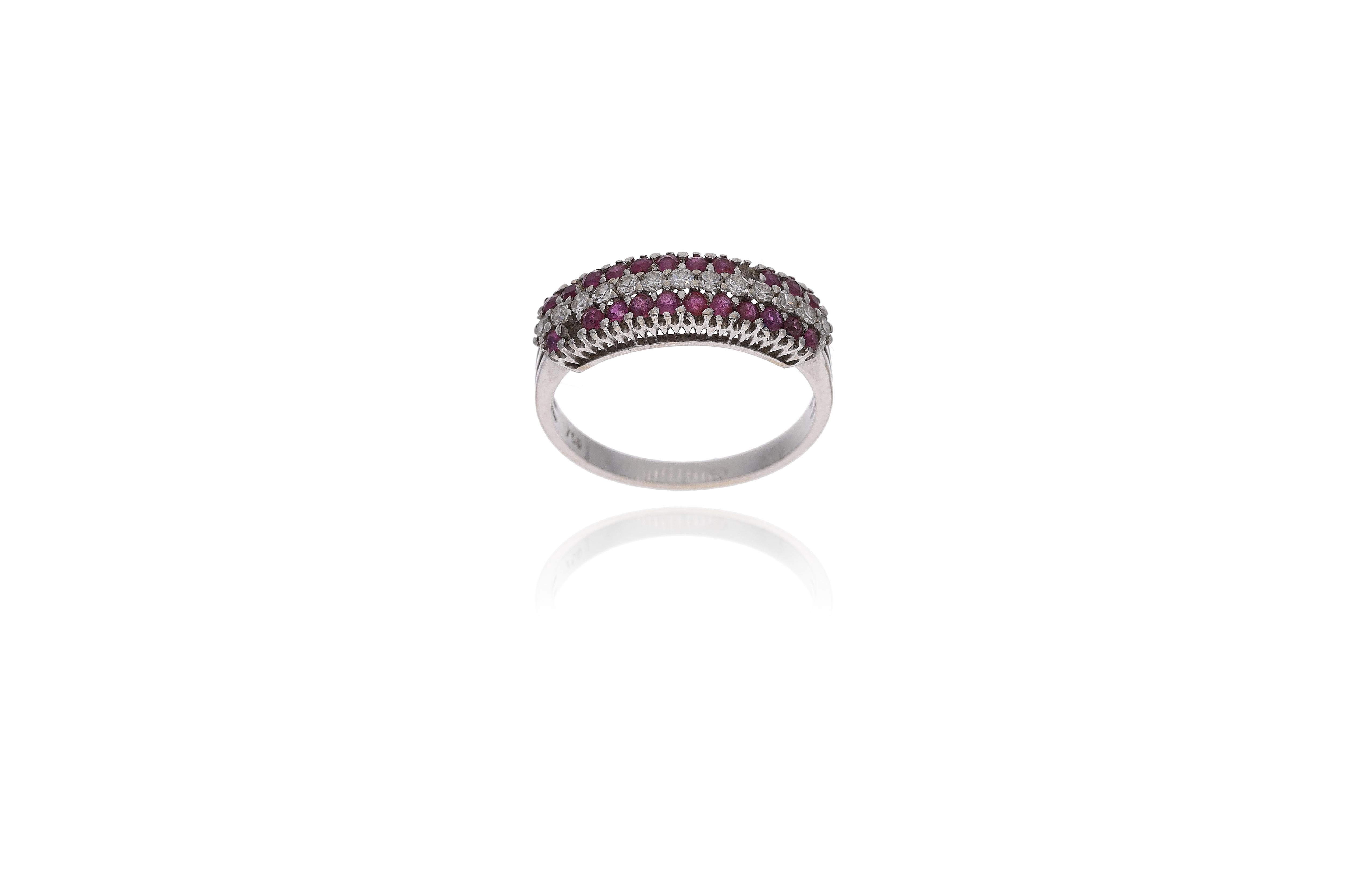 Anello con rubini e diamanti - Asta Preziosi