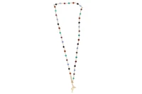 Collana con granati e calcedoni e ciondolo in oro - Asta Preziosi Collana con granati e calcedoni e ciondolo in oro - Asta Preziosi