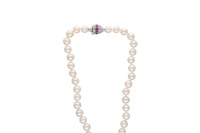 Collana di perle con rubini e diamanti - Asta Preziosi Collana di perle con rubini e diamanti - Asta Preziosi