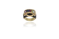 LNB anello con acquamarina, peridoto, granato, iolite, tormalina verde, ametista - Asta Preziosi LNB anello con acquamarina, peridoto, granato, iolite, tormalina verde, ametista - Asta Preziosi