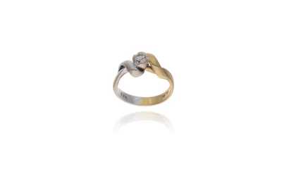 Anello con diamante - Asta Preziosi