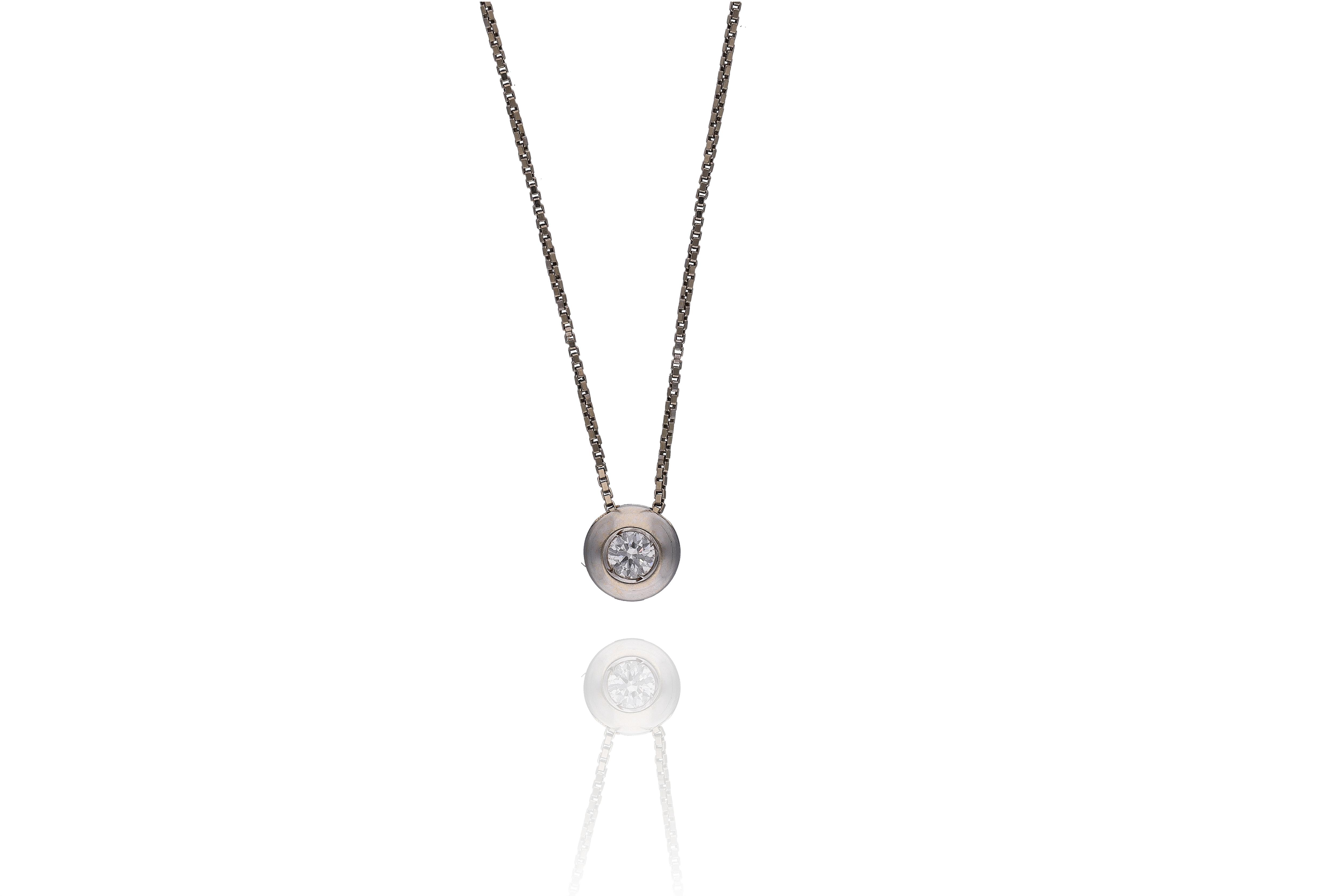 Collana con diamante - Asta Preziosi