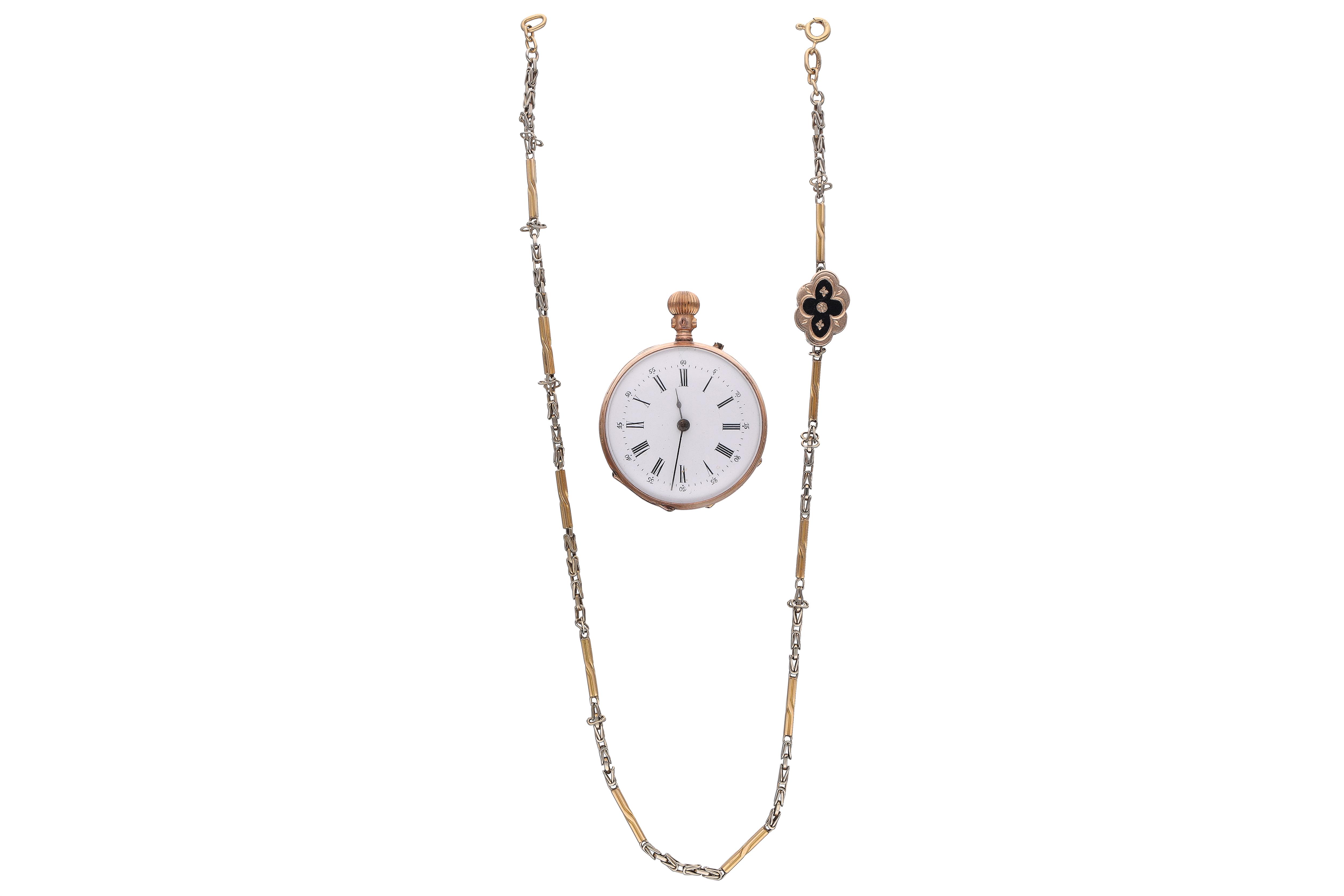 Orologio da tasca con catena in oro basso - Asta Preziosi