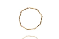 Bracciale con acquamarina, ametista, quarzi, tormaline e granato - Asta preziosi Bracciale con acquamarina, ametista, quarzi, tormaline e granato - Asta preziosi