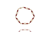 Bracciale con perle coltivate e smalto - Asta preziosi Bracciale con perle coltivate e smalto - Asta preziosi