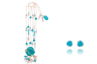 Parure con diamanti, perle coltivate e pietre - Asta preziosi Parure con diamanti, perle coltivate e pietre - Asta preziosi