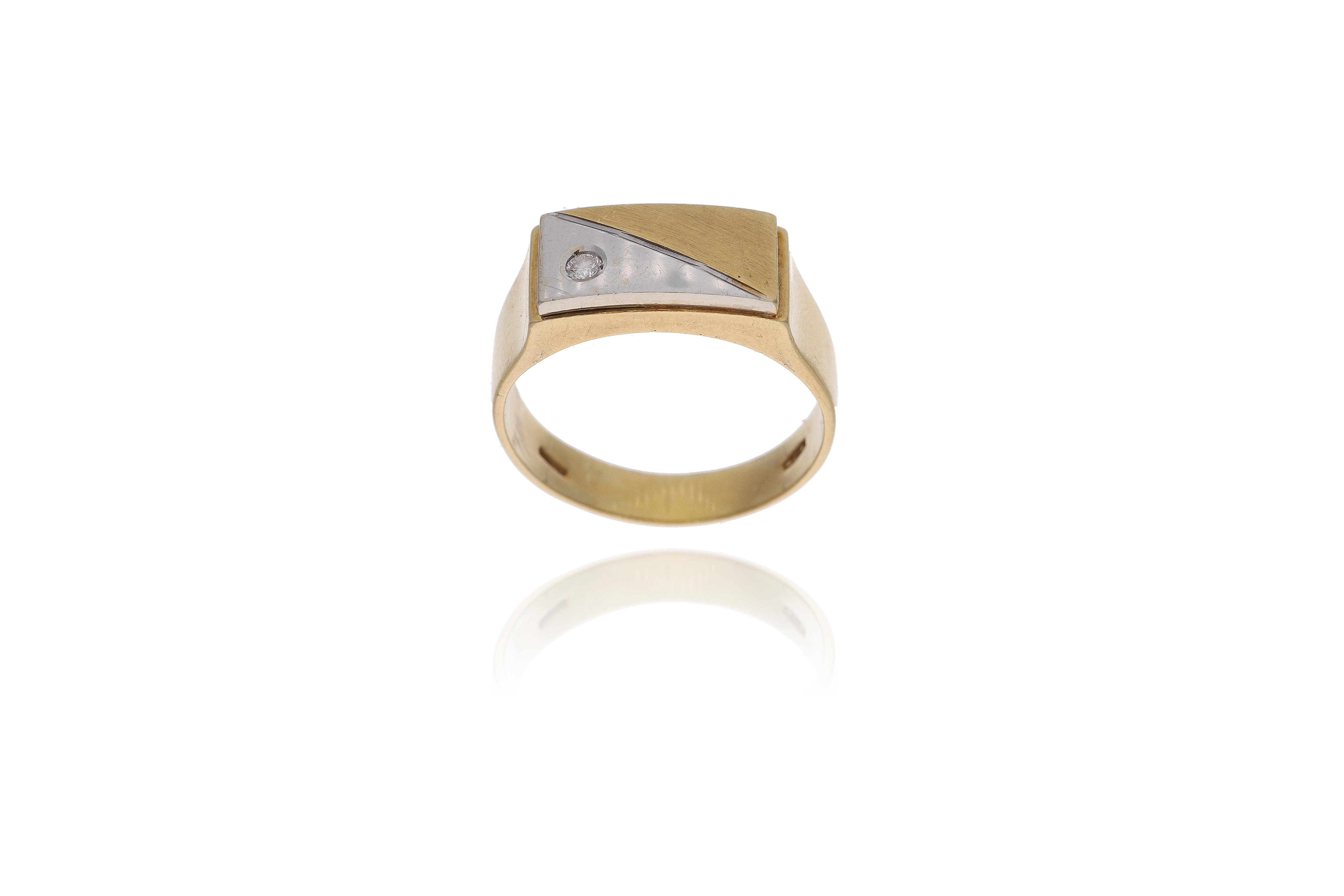Anello con diamante - Asta preziosi