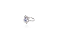 Anello con diamanti e pietra - Asta preziosi Anello con diamanti e pietra - Asta preziosi