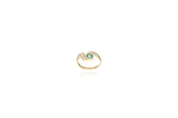 Anello con diamanti e smeraldo - Asta preziosi Anello con diamanti e smeraldo - Asta preziosi