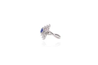 Anello con zaffiro e diamanti - Asta preziosi Anello con zaffiro e diamanti - Asta preziosi