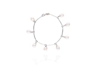 Bracciale con perle coltivate e diamanti - Asta preziosi Bracciale con perle coltivate e diamanti - Asta preziosi