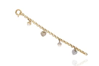 Bracciale con perle coltivate e pietre - Asta preziosi Bracciale con perle coltivate e pietre - Asta preziosi