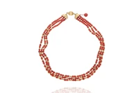 Collana e orecchini con coralli - Asta preziosi Collana e orecchini con coralli - Asta preziosi