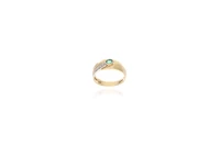 Damiani, anello con diamanti e smeraldo - Asta preziosi Damiani, anello con diamanti e smeraldo - Asta preziosi