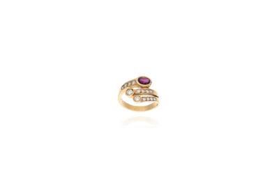 Anello con rubino e diamanti - Asta preziosi Anello con rubino e diamanti - Asta preziosi