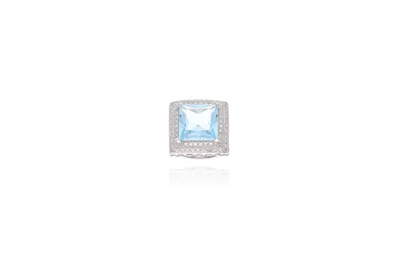 Anello con topazio e diamanti - Asta preziosi Anello con topazio e diamanti - Asta preziosi