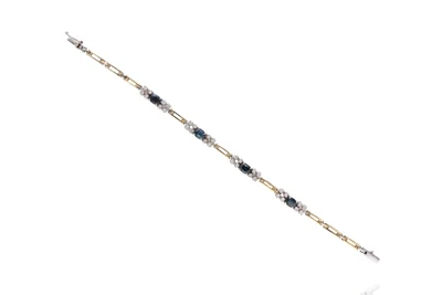 Bracciale con zaffiri e diamanti - Asta preziosi Bracciale con zaffiri e diamanti - Asta preziosi