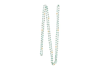 Collana con smeraldi e pietre - Asta preziosi Collana con smeraldi e pietre - Asta preziosi