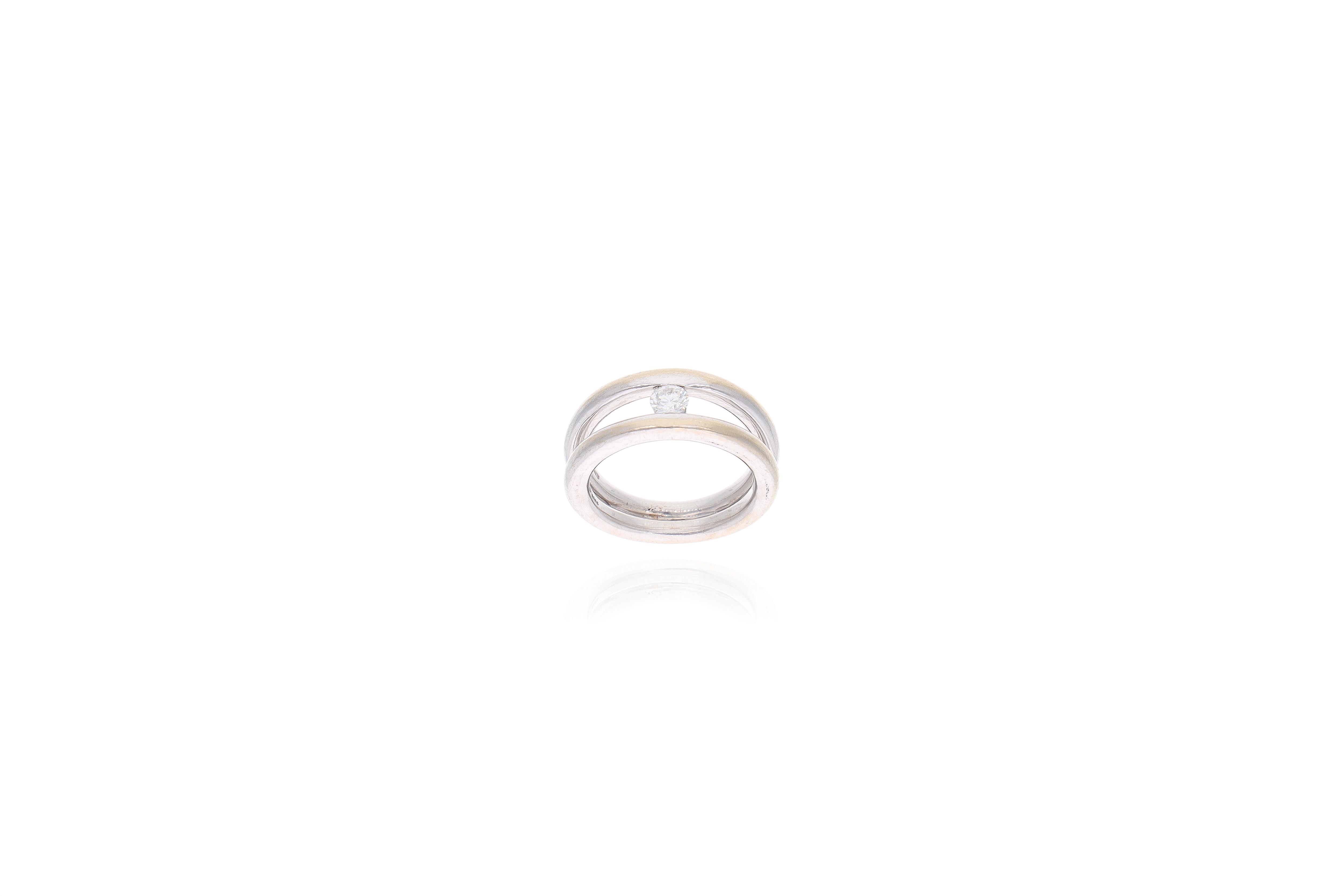 Anello con diamante - Asta preziosi