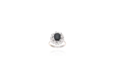 Anello con zaffiro e diamanti - Asta Preziosi Anello con zaffiro e diamanti - Asta Preziosi