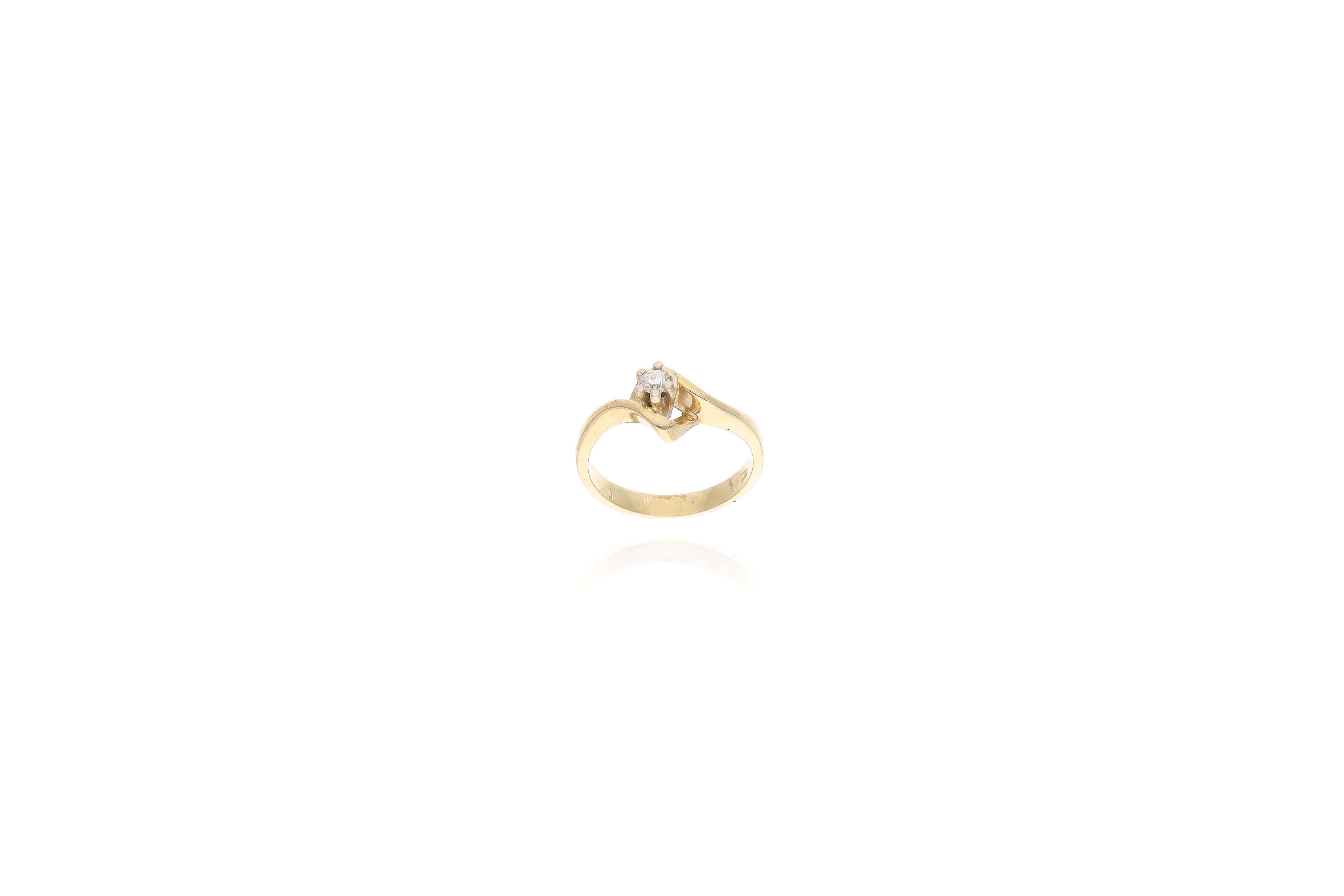Anello con diamante - Asta Preziosi