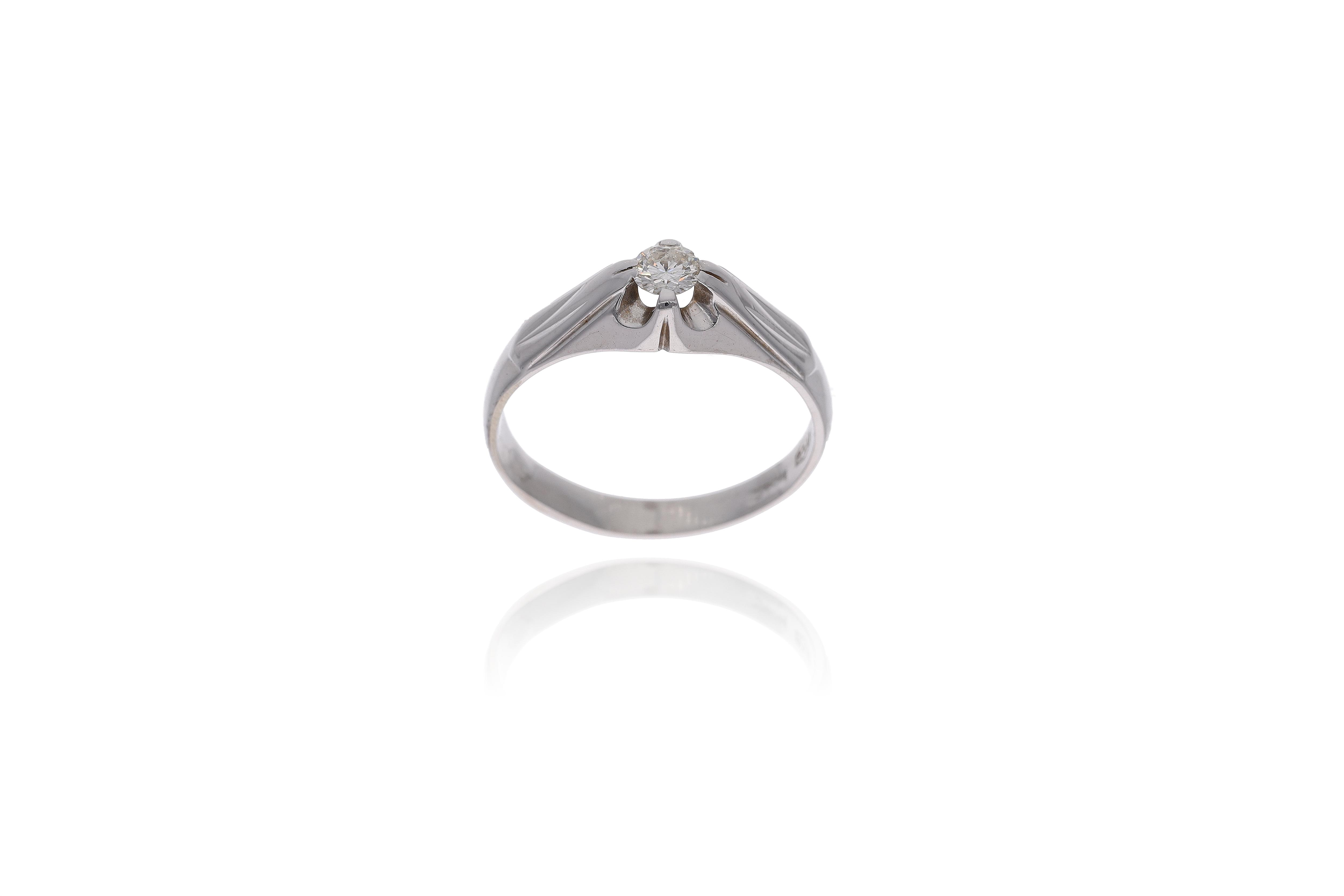Anello con diamante - Asta Preziosi