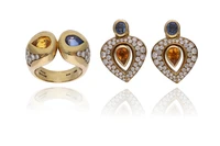 Mario Fontana, Parure con diamanti, zaffiri e zaffiri gialli - Asta Preziosi Mario Fontana, Parure con diamanti, zaffiri e zaffiri gialli - Asta Preziosi