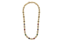 Roman, Collana con diamanti, zaffiri, rubini e smeraldi - Asta Preziosi Roman, Collana con diamanti, zaffiri, rubini e smeraldi - Asta Preziosi