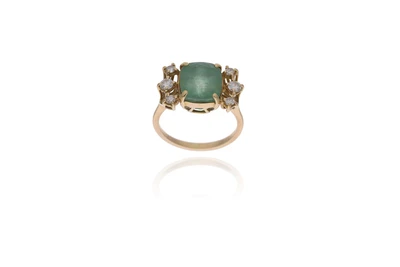 Anello con smeraldo e diamanti - Asta Preziosi Anello con smeraldo e diamanti - Asta Preziosi