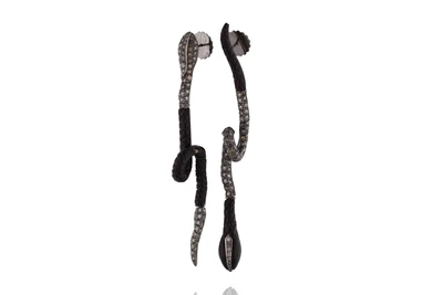 Calix, orecchini con diamanti gialli e brown - Asta Preziosi Calix, orecchini con diamanti gialli e brown - Asta Preziosi