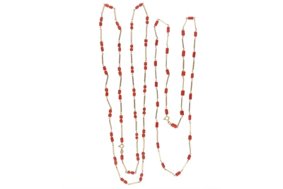 Due collane con coralli - Asta Preziosi Due collane con coralli - Asta Preziosi