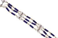Bracciale con perle, smalti e zaffiri rosa - Asta Preziosi Bracciale con perle, smalti e zaffiri rosa - Asta Preziosi