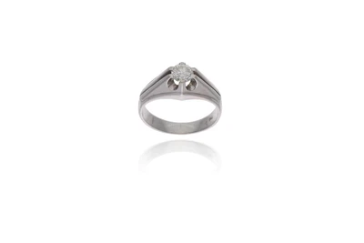 Anello con diamante - Asta Preziosi