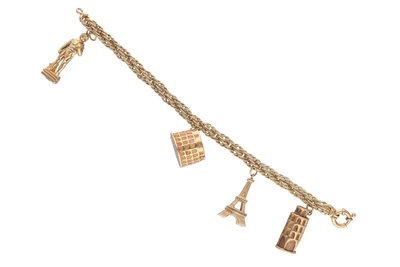 Bracciale con pendenti in oro - Asta Preziosi