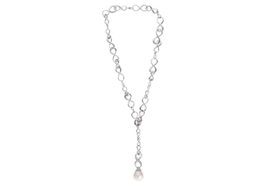 Utopia, collana con perla coltivata e diamanti - Asta Preziosi