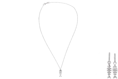 Joyfish, collana con ciondolo e orecchini con diamanti - Asta Preziosi Joyfish, collana con ciondolo e orecchini con diamanti - Asta Preziosi
