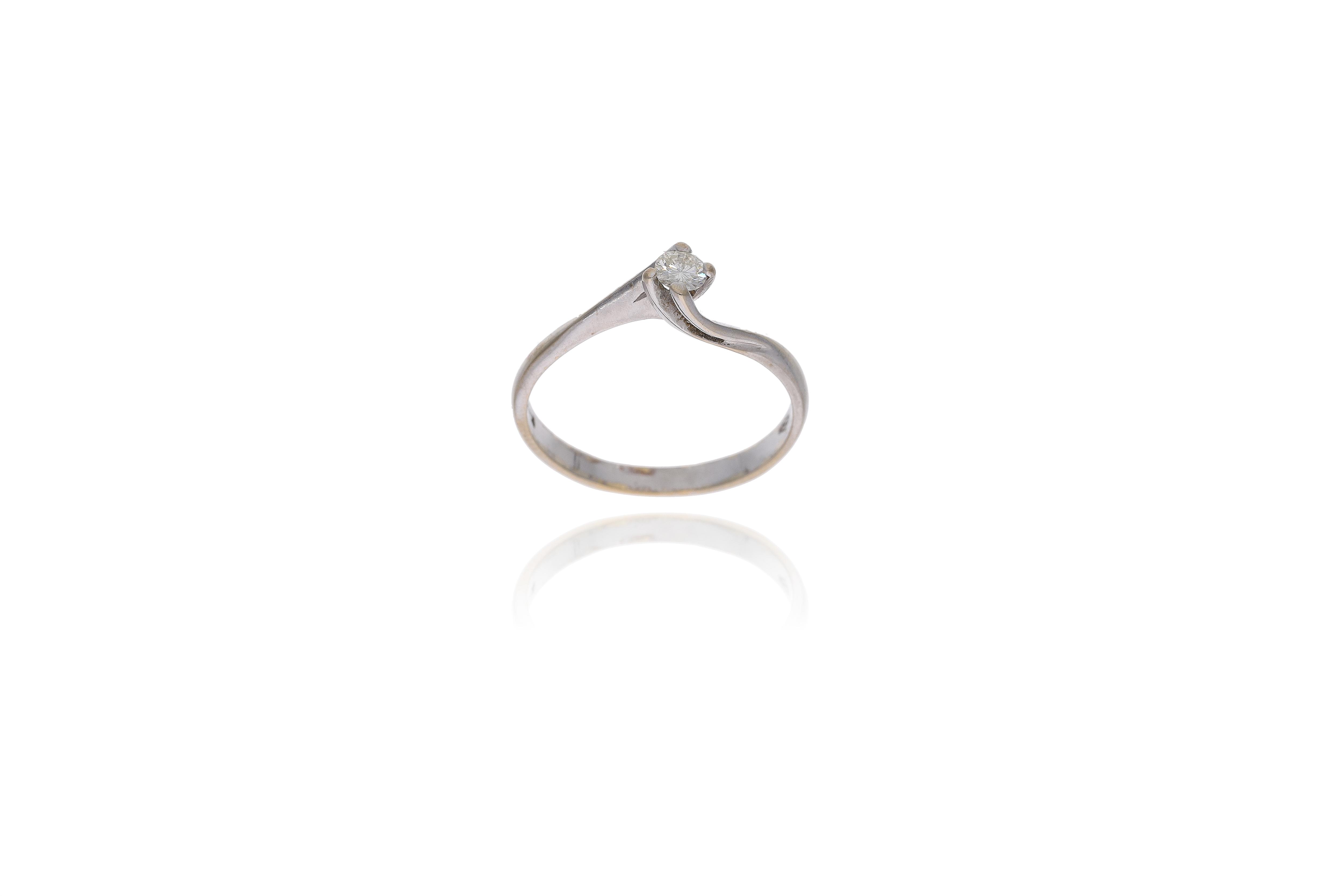 Anello con diamante - Asta Preziosi