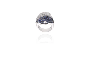 Anello con zaffiri, diamanti e pietre - Asta Preziosi Anello con zaffiri, diamanti e pietre - Asta Preziosi