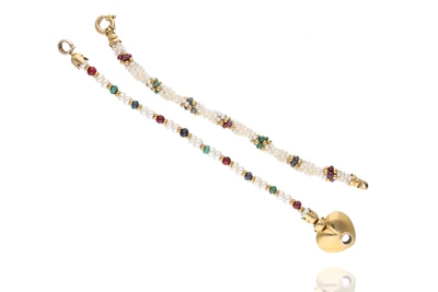 Bracciali perle coltivate, corindoni, berilli e pietre - Asta Preziosi Bracciali perle coltivate, corindoni, berilli e pietre - Asta Preziosi