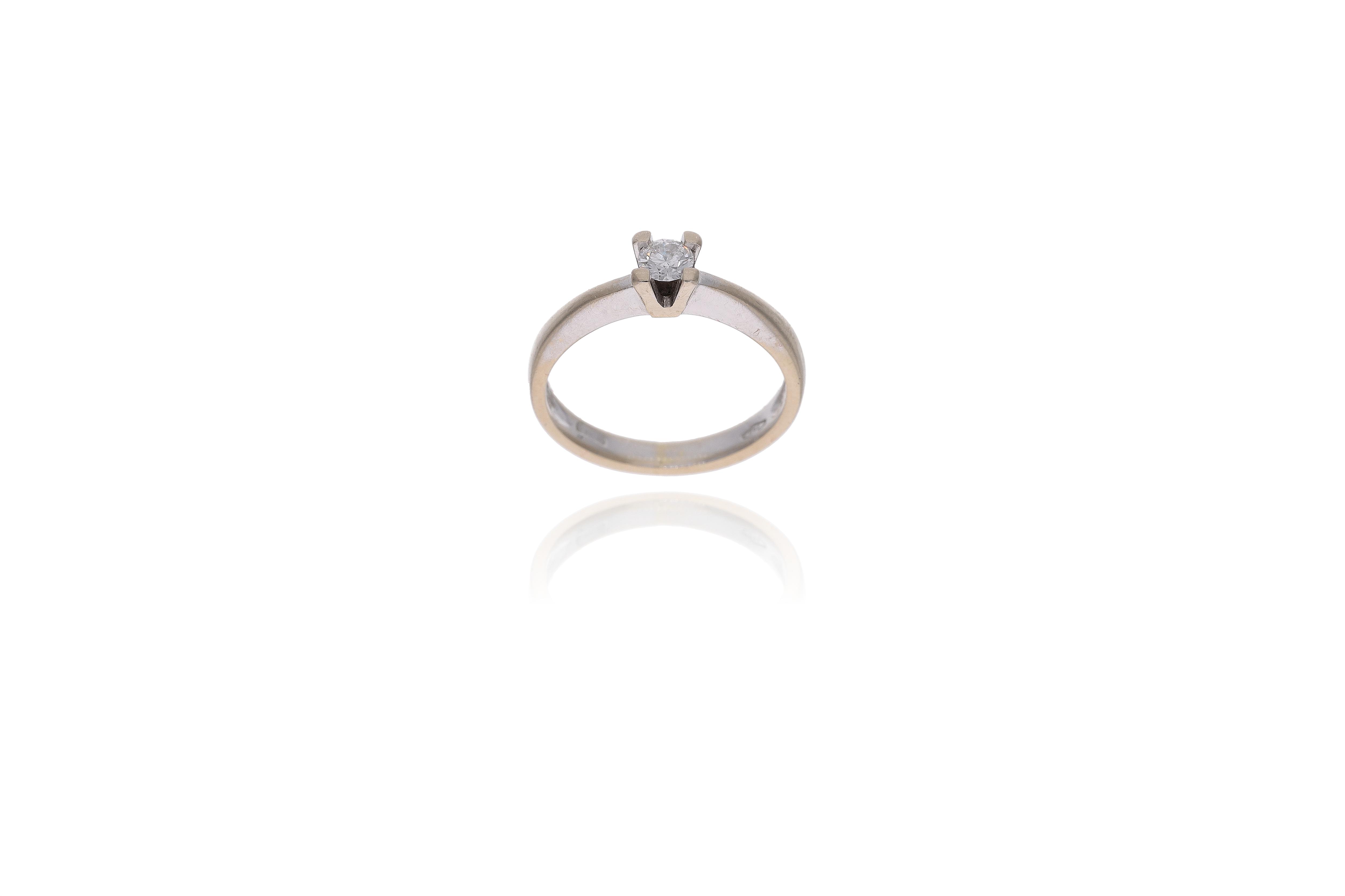 Anello con diamante - Asta Preziosi