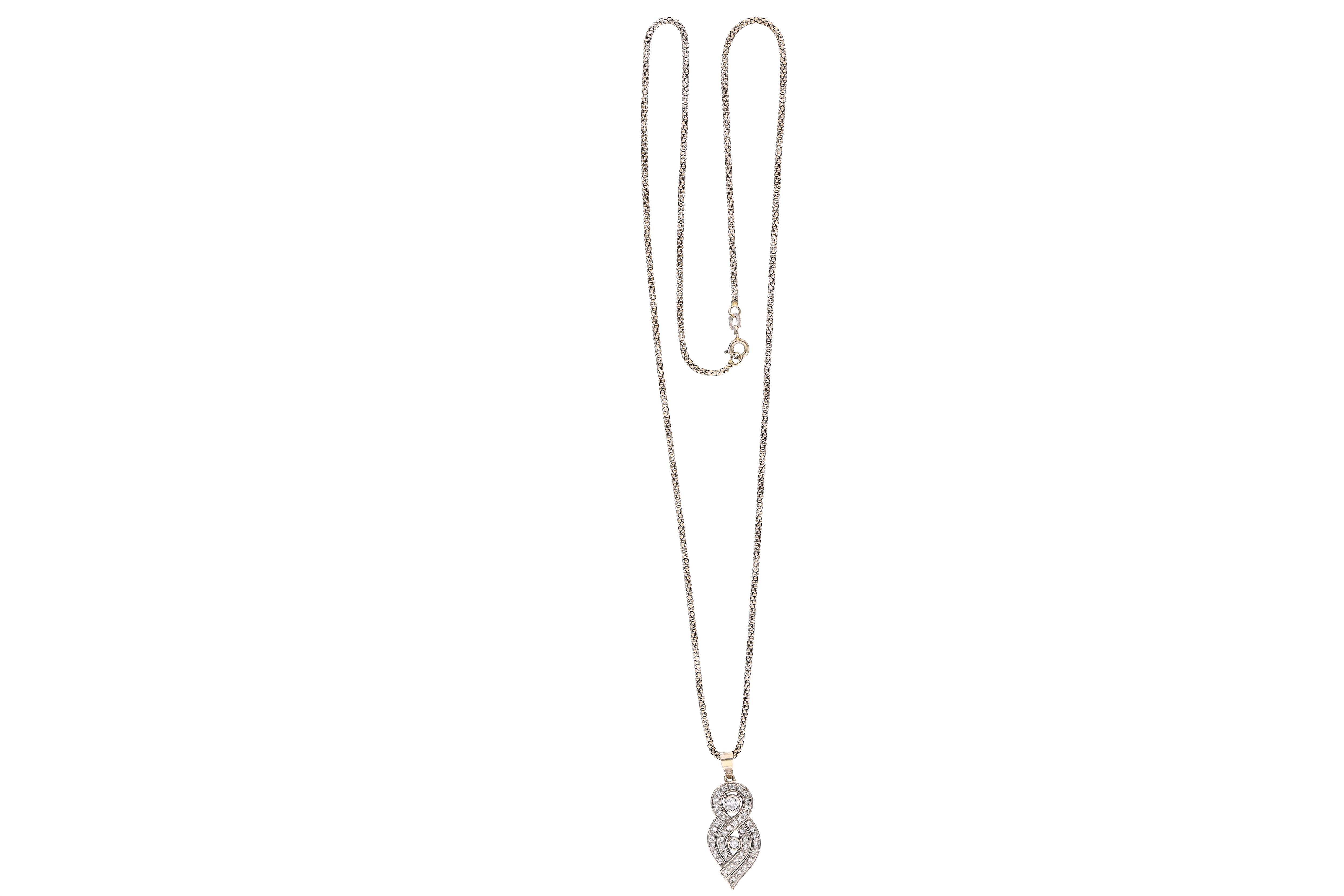 Collana con ciondolo con diamanti - Asta Preziosi