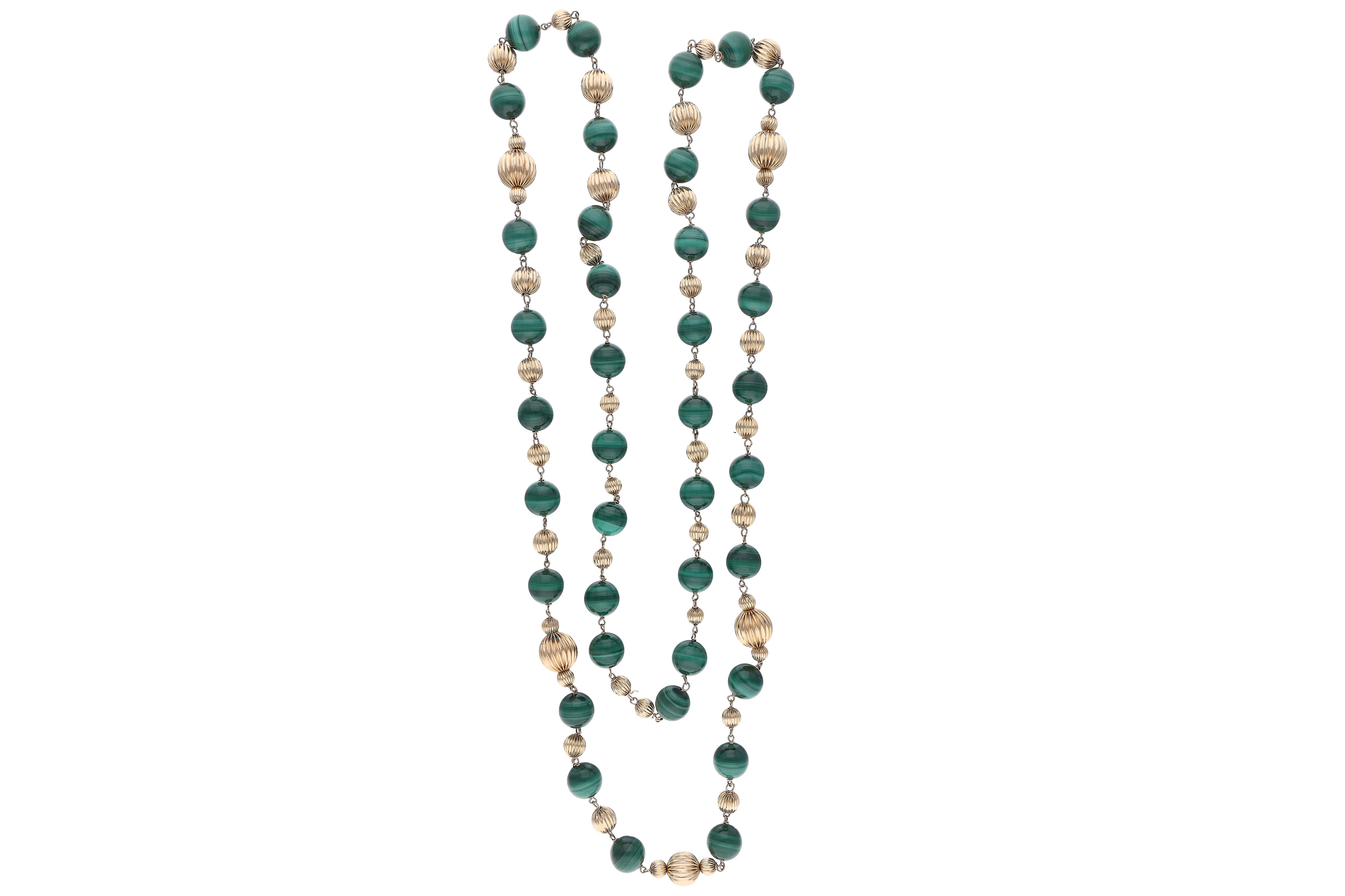 Collana con malachiti - Asta Preziosi