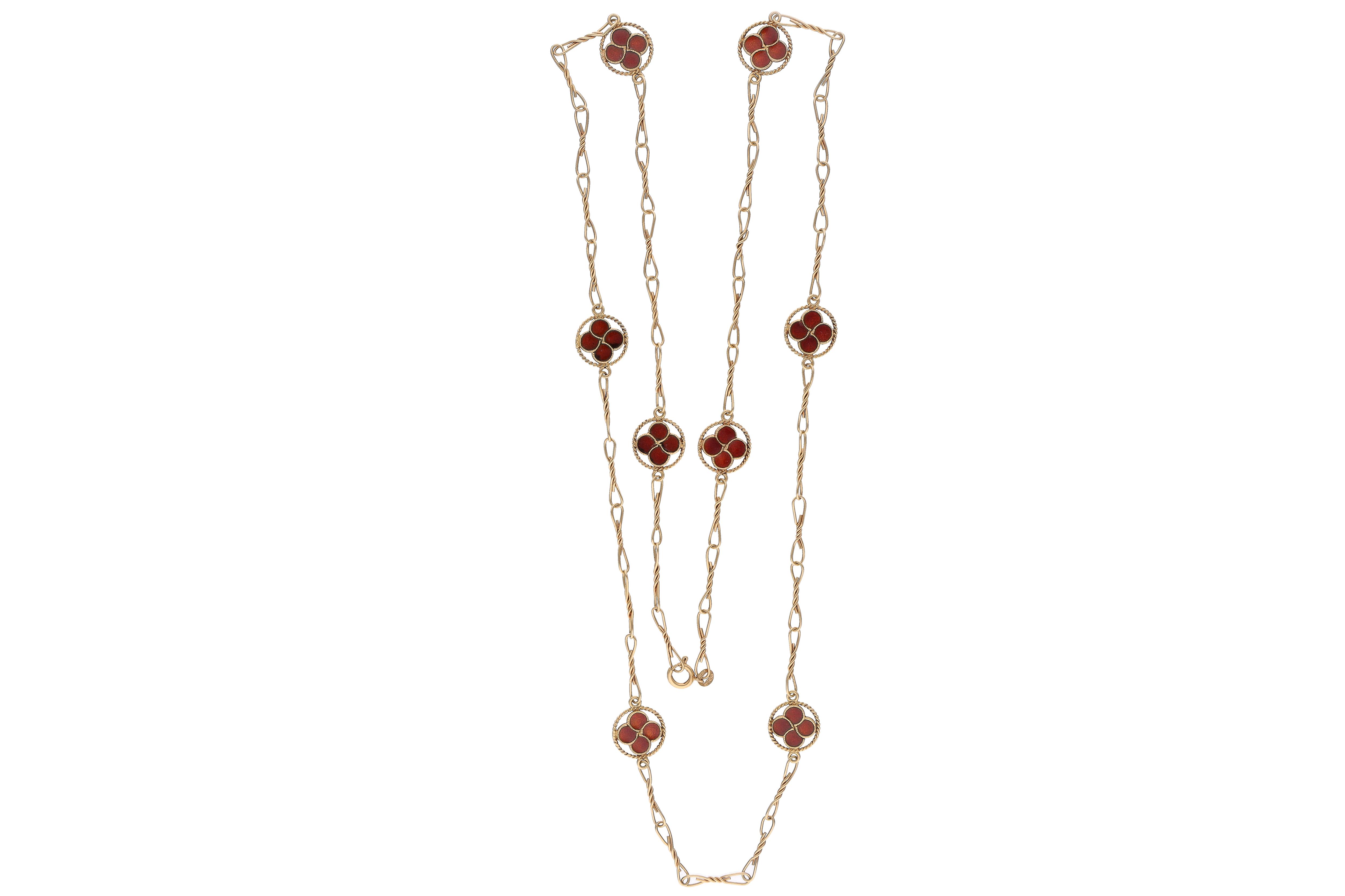 Collana con smalti - Asta Preziosi